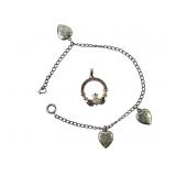 .925  Sterling Silver Claddagh Pendant 1.72g TW,