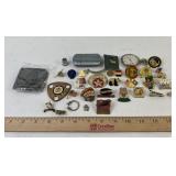 Popped right arrow head belt buckle, American