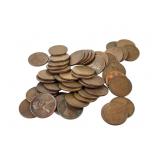 (50) Wheat Pennies 1936 1940, 1950, 1956, 1957