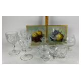 Crystal Donkey Trinket Dish, Fenton Knobby Bullï¿½s