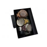 NIB QRTZ wrist watches in silver tone, gold tone