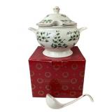 Royal Limited Holly Holiday Soup Tureen With Ladle