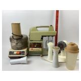 Tupperware S&P Shakers, GE Food Processor, Oster K