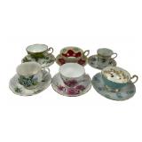 Aynsley, Royal Albert, Royal Stafford Teacups