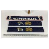 Miller Lite Bar Runners and Mat