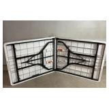 6 foot folding table- folds in half