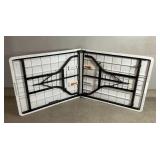 6 foot folding table- folds in half