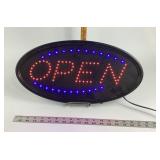 LED Open Sign With Oval Design