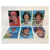 1981 Topps 5x7 MLB Baseball Card Lot (6)