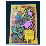 1969 Capricorn Zodiac Calendar Poster 32"x21"