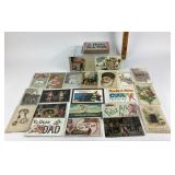 Chromolithic Postcards, Some Embossed