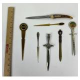 Letter Openers: Astrodome, London, Sea World, Corn