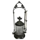 Uranium Metal Pickle Castor With Etched Glass Jar