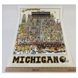 1983 Michigan Wolverines John Holladay 24"x18"