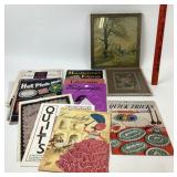 Framed Still Life Prints, Quilting And Crochet Boo