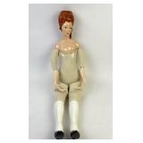 Porcelain Head Doll With Cloth Body