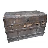 Flat Top Steamer Trunk (36 in. X 21 in. X 24 in.