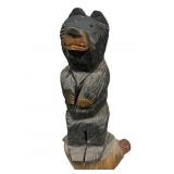 Carved Log Bear