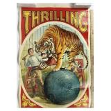 Vintage Kraft Circus DBL Sided Poster 38"x25"