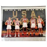 1992 Barcelona USA Olympic Team Larry Bird, Karl