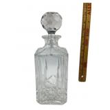 Atlantis Crystal Decanter With Faceted Stopper