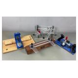 Router jigs, coping sled, mortise master