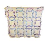 Patchwork Double Wedding Ring Quilt