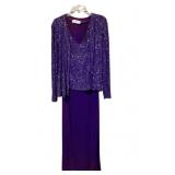 Ronni Nicole Purple Sequin Dress