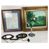 Framed Landscape Print, Floral Artwork, Mirrors