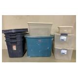 Rubbermade roughneck, sterilite tote bins