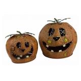 Metal Pumpkin Jack-oï¿½-Lantern Decorations
