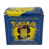1999 Pokemon Pikachu 24K  Gold Plated Trading