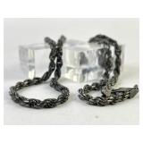 Sterling silver necklace 24.5 inches long 35