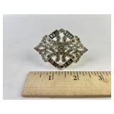 Art Deco rhinestone brooch