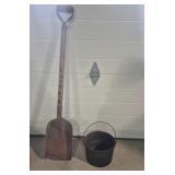 Cast Iron Bucket (10 in. Across x 7 in. H) &