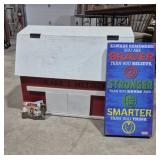 Red Wooden Toy Barn LARGE  With Sign And Book