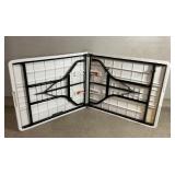 6 foot folding table- folds in half