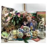 Decorative Items Including Cookware, Flowers