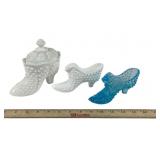 Fenton Hobnail Glass Shoes