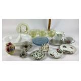 China Cups, Yellow Depression Glassware, Glassbake