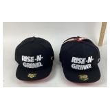 FRDP Black Rise-N-Grind Snapback Hats, 12 Count