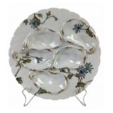 Victorian Limoges porcelain oyster plate Haviland