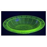 Green Uranium Glass dish