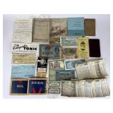Historical Ephemera Collection Including Currency,