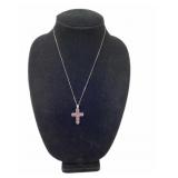 .925 Italy Sterling Silver reverversable Cross