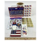 U.S.A. Patriotic Sticker Lot