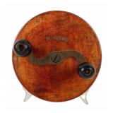 Antique The Angler 7 inch wood fly fishing reel