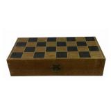 Wooden Chess Set With Carved Pieces