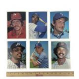 1981- 6 Topps MLB 5x7 Baseball Cards