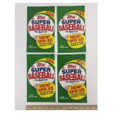 4- 1984 NOS Topps MLB Sealed Baseball Card Packs